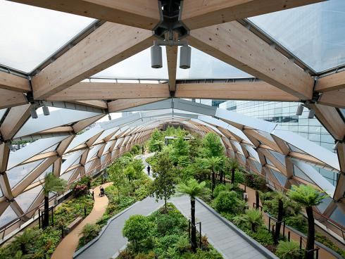 Bild: Gillespies Crossrail Place Roof Garden