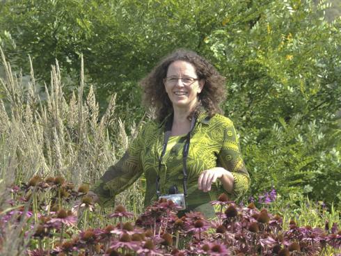 Bild GMH: Mitten in der Botanik: Ingrid Gock ist eine gefragte Planerin. In ihrem Lübecker Büro „garten.park.landschaft.“ hat sie schon viele Pflanzungen konzipiert – darunter etliche für Gartenschauen. Für die Diplom-Ingenieurin der Landschafts- und Freiraumplanung ge-hört es zu den schönsten Aufgaben, Staudenbeete zu besuchen und zu erleben, wie aus Plänen Wirklichkeit geworden ist.