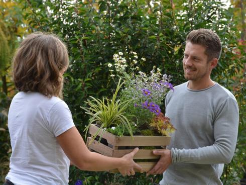 Glücklichmacher Ob zum Geburtstag, zur Hochzeit oder als Dankeschön: Blühende Stauden kommen immer gut an und erfreuen jedes Jahr aufs Neue. (Bildnachweis: GMH/Herb Allgaier)