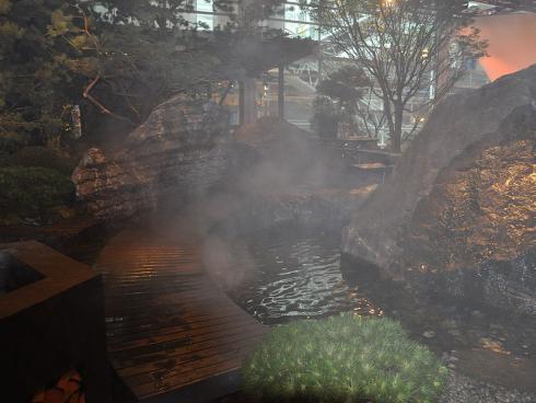 Bild: garten.ch Rock Garden Nebel verdeckt etwas die Sicht moderne Gartenromantik