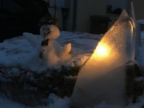 Bild garten.ch: Ein kleiner Schneemann darf natürlich auch nicht fehlen.