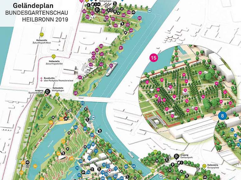 BUGA 2019: Ausschnitt Geländeplan